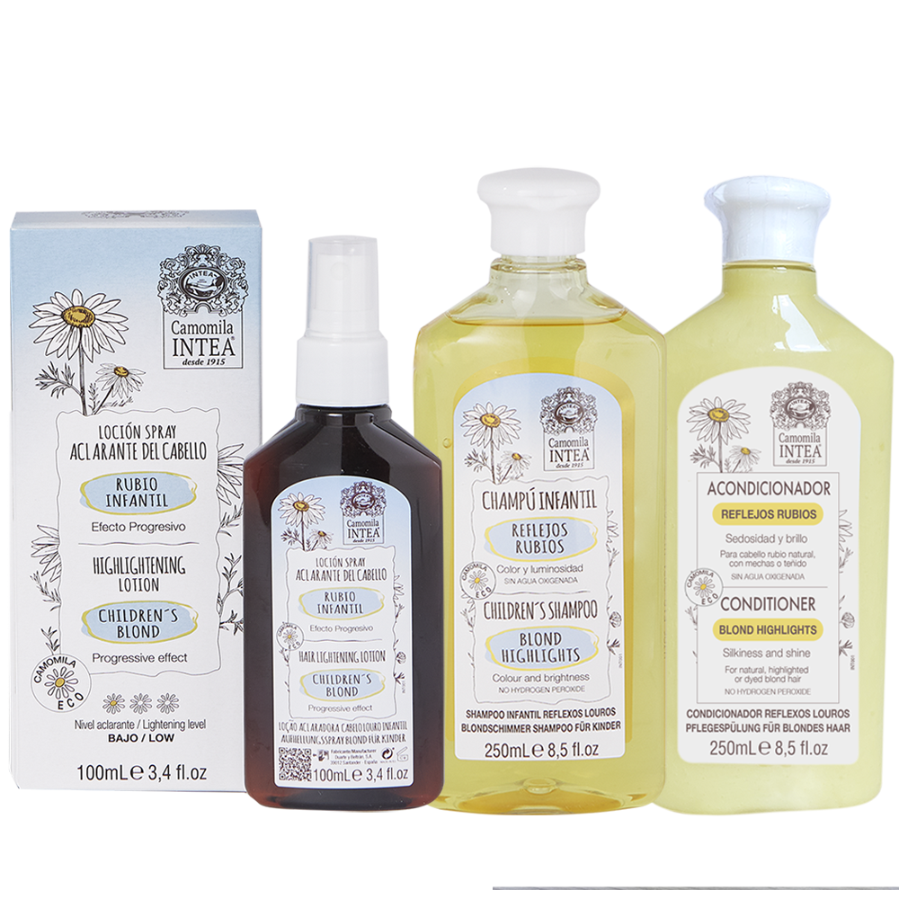 Light brown and dark blonde hair treatment CHILDREN or delicate adults