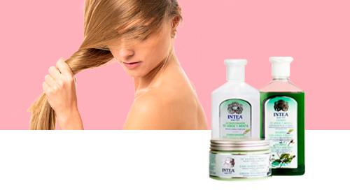 Oily hair. Intea® Line with green tea and mint